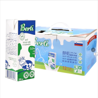 进口倍牧全脂纯牛奶200ML*12