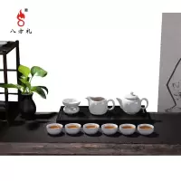 福满天下茶具10入(月光白)