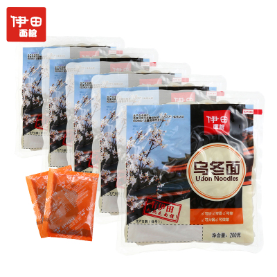 伊田面馆乌冬面200g*5加2袋香辣牛肉酱组合装