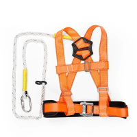 建钢680112双背安全带 橘红