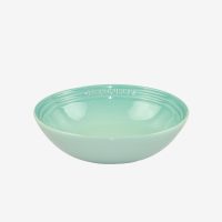 法国LE CREUSET酷彩炻瓷 18cm麦片汤面碗创意单个家用沙拉碗大号 青羽色单个