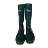 赫成回力813女中筒墨绿色雨靴