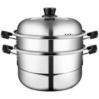 炊大皇(COOKER KING)蒸锅WG16324-1三层蒸锅26cm高盖食品级不锈钢 多功能蒸锅蒸煮同步 电磁炉通用