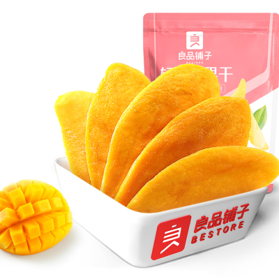 [良品铺子-芒果干80g*4袋]水果干蜜饯果脯休闲小零食小吃