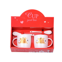 企业专享 图案陶瓷马克对杯 起订量48