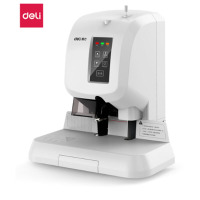 得力（deli）T500 激光定位财务凭证半自动装订机 标书文案卷宗电动档案打孔机