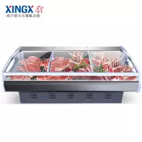 星星(XINGX)卧式冷柜熟食柜 鲜肉展示柜 卤菜柜 箱内照明 食品级不锈钢操作台 505L SC-2500ZX(NY)