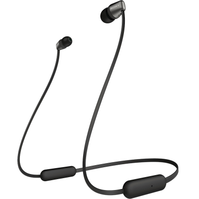 索尼（SONY）WI-C310 无线入耳式立体声耳机 手机耳机 颈挂线控 黑色
