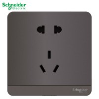 施耐德电气（Schneider Electric） 绎尚荧光灰 开关插座86型面板 家用墙壁式 五孔一开弱电插座