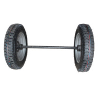 猎狮 400-8实心轮胎总成整套带轴