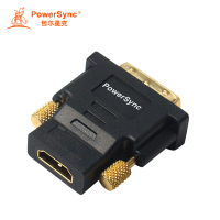 包尔星克(PowerSync)DV24HDK HDMI转DVI双向转换头 DVI转接头显卡DVI转接头 单位:个