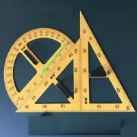教学三角板圆规三件套 ABS材质