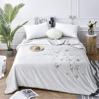 杉杉(FIRS)家纺丝韵绣花蚕丝被春秋时尚工艺 QFS-16637 白色 单个装