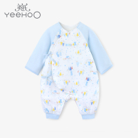 英氏童装婴儿连体哈衣新生儿爬服宝宝衣服夹棉保暖YLHAJ30043A01 2020秋冬新款