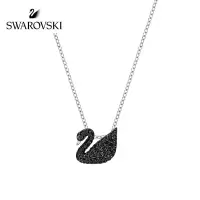 Swarovski/施华洛世奇正品小号黑天鹅水晶质感女士项链女5347330