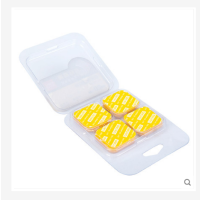 得力33607双面胶两双面贴20片装双面胶带车用固定强力透明墙面撕下不留痕高粘度手工双面胶便携文具办公用品双面胶