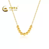 18k金转运珠项链