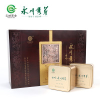 云岭茶业(YUNLING TEA) 云岭永川秀芽渝茶1号200g木盒 (50克*4听)