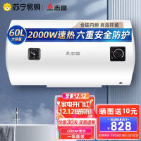 志高(CHIGO)电热水器A2D231-60家用卫生间速热淋浴节能型储水式电热水器编号FD11A-60L