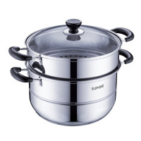 苏泊尔(SUPOR) SZ26B5 好帮手不锈钢双层复底蒸锅 26cm（计价单位：套）