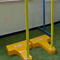 企购优品威佳全铸铁羽毛球架羽毛球网柱羽毛球网架柱移动式网柱