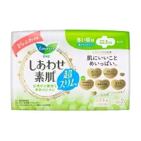 花王 乐而雅 22.5cm*22片F透气棉柔纤巧量多日用卫生巾 绿色 (单位:包)