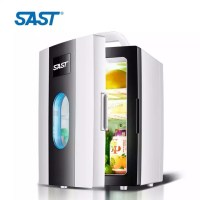 先科(SAST)12V/220V 10L 车载迷你小冰箱车家两用 沉稳黑