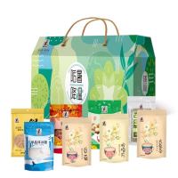 塞翁福 银耳 莲子 枸杞 单晶冰糖 绿豆 贡菊 柠檬片 大麦茶 防暑降温夏季礼盒1282g