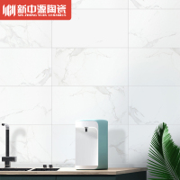 新中源卫生间防滑地砖简约现代厨房墙砖灰色大理石瓷砖阳台白色地板砖60181