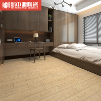 新中源卧室仿木纹地板砖亚光防滑瓷砖阳台北欧简约地砖XM8153