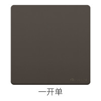 飞雕(FEIDIAO)开关插座面板86型家用墙壁五孔插座电源开关面板 雅佳灰 一开单控