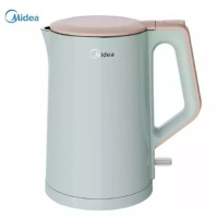 美的 Midea 电水壶304不锈钢双层防烫电热水壶开水壶暖水壶SH15C166