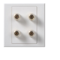 西蒙E3系列二位音箱插座305402