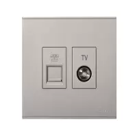 西蒙(simon) E6系列电视信息插座 725302-46香槟金色