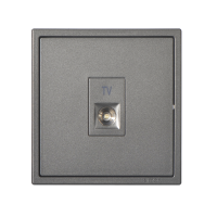 西蒙simon I7系列 一位电视插功能件 705111-61荧光灰色