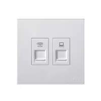 西蒙（simon） E6系列电话信息插座 725229 白色