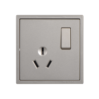 西蒙simon I7系列 16A三插加单开功能件(内连) 701682-46香槟金色