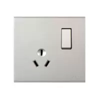 西蒙(simon) E6系列16A三插带开关 721682-46香槟金色