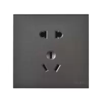 西蒙(simon) E6系列两极加两极带接地插座 721084 -61荧光灰色