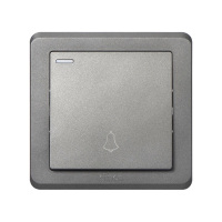 西蒙C20系列门铃开关(荧光灰)256301-61