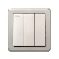 西蒙C20系列三位双控开关(香槟)251032-44