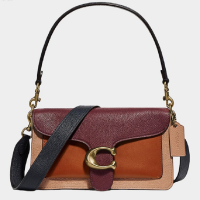 COACH寇驰抛光鹅卵石纹皮革Tabby 26号单肩包拼色