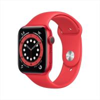 Apple Watch Series 6 44毫米 (GPS+蜂窝版 红色铝金属表壳 红色运动表带)