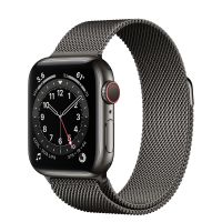 Apple Watch Series 6 44毫米 (GPS+蜂窝版 石墨色不锈钢表壳米兰尼斯表带)