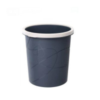 北欧风卫生间厨房客厅家用垃圾桶 无盖压圈不脱落厕所纸篓