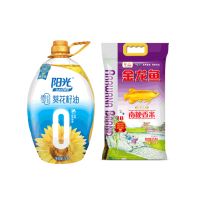 金龙鱼零反葵花籽油+金龙鱼南粳香米(油5L+米5kg)