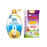 金龙鱼零反葵花籽油+金龙鱼南粳香米(油5L+米5kg)