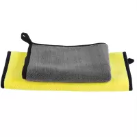 汽车洗车毛巾用品双层色加厚珊瑚绒擦车布不掉毛抹布30*60cm 3条装