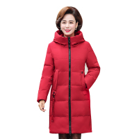 三极户外(Tripolar) TP9106 女士中老年羽绒服女中长款时尚洋气大码棉衣袄妈妈冬装外套