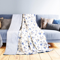 蚕花娘娘 兰心蕙质蚕丝夏被 200*230CM 桑蚕丝300克 全棉印花面料